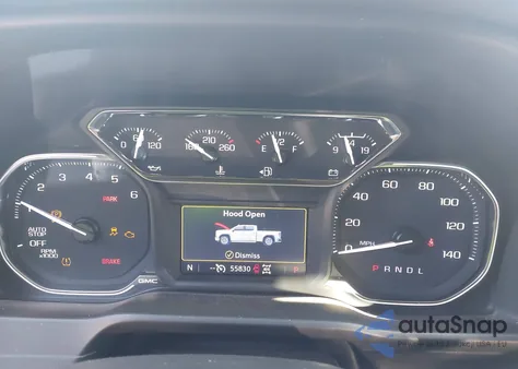 2021 GMC Sierra 1500 4Wd Double Cab Standard Box Elevation from USA, damaged, VIN 1GTR9CED6MZ241850